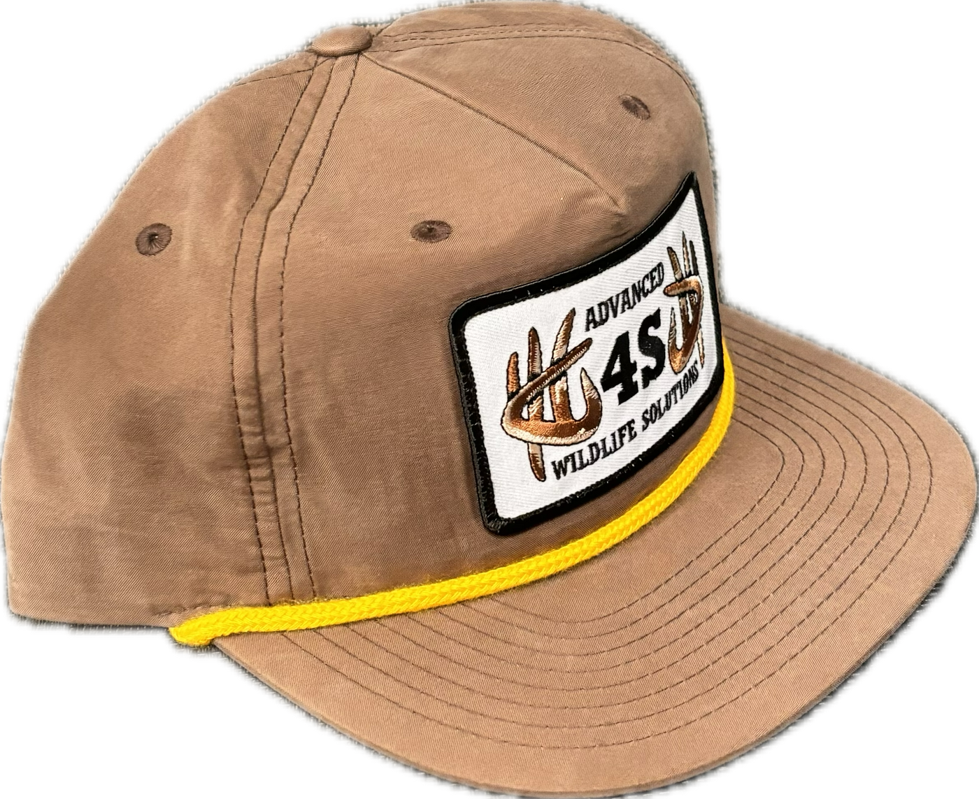 Bryar Co Brown Rope Hat with Yellow Rope and White Patch 63220