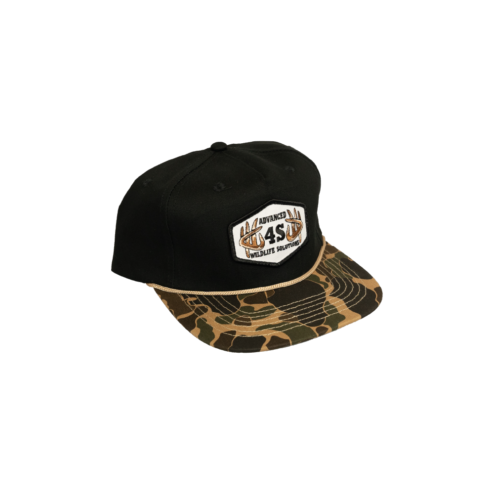 Rope Hat - Black/Camo – 4S Advanced Wildlife Solutions