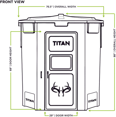 Titan Pro Blind Combo - Forest Green - 8ft